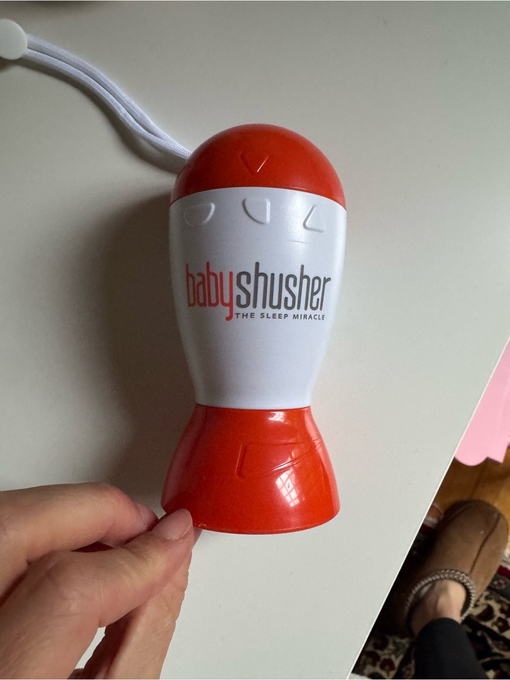 Baby Shusher Portable Sleep Soother - White & Orange